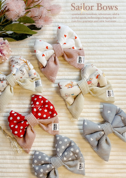 Handcrafted Valentine's Day Bow Bandanas for Pets in Malaysia & Singapore