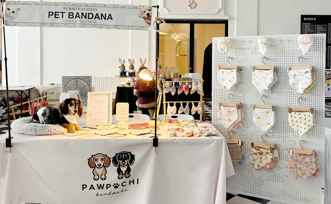 PAW POCHI's Debut at Eco Palladium Valentine's Day Event – Handcrafted Pet Accessories💕🐾