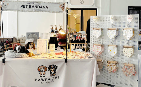 PAW POCHI's Debut at Eco Palladium Valentine's Day Event – Handcrafted Pet Accessories💕🐾