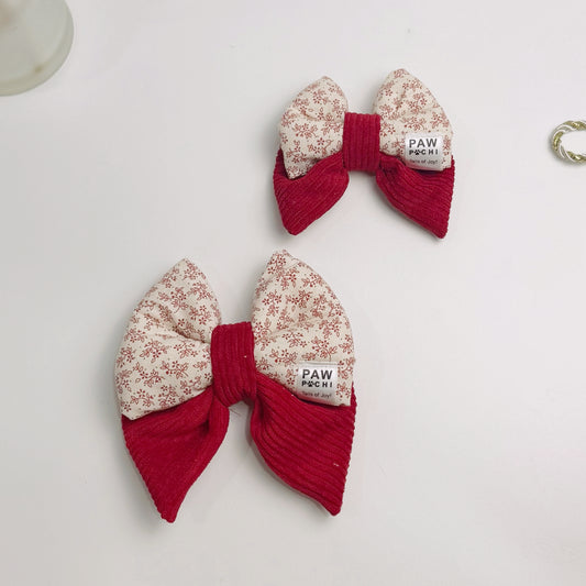 Crimson Petite Florals