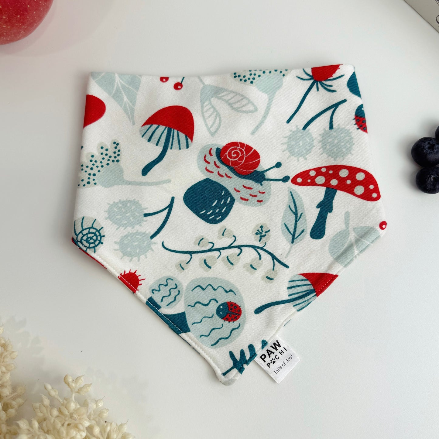 Mushroom Meadow – Whimsical Forest Pet Bandana