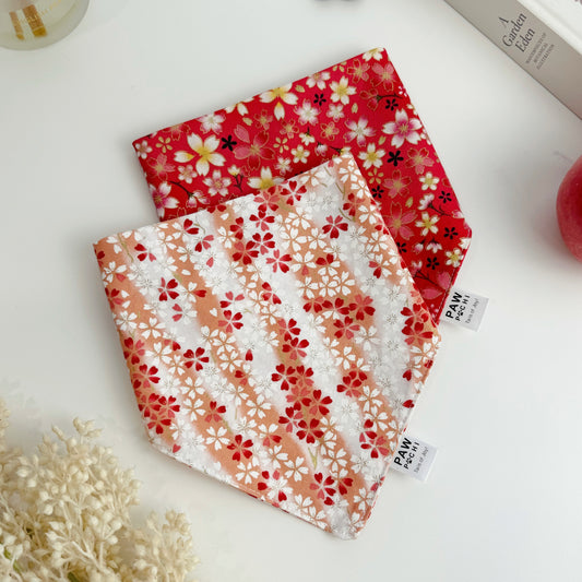 Blush Sakura Breeze – Pastel Cherry Blossom Pet Bandana