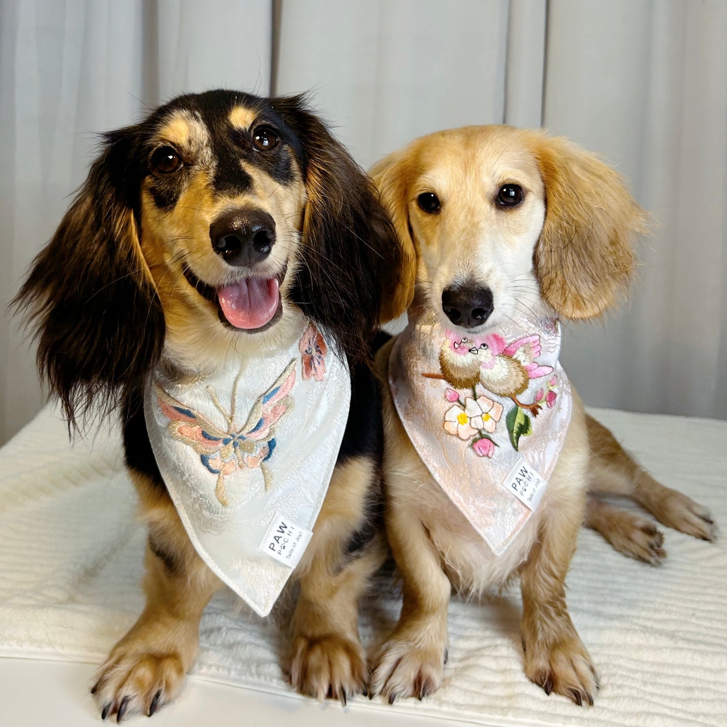 Blossom & Wings: The Pink Bird Cheongsam Bandana