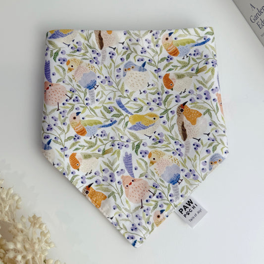 Blueberry Birds – Soft Garden Pet Bandana