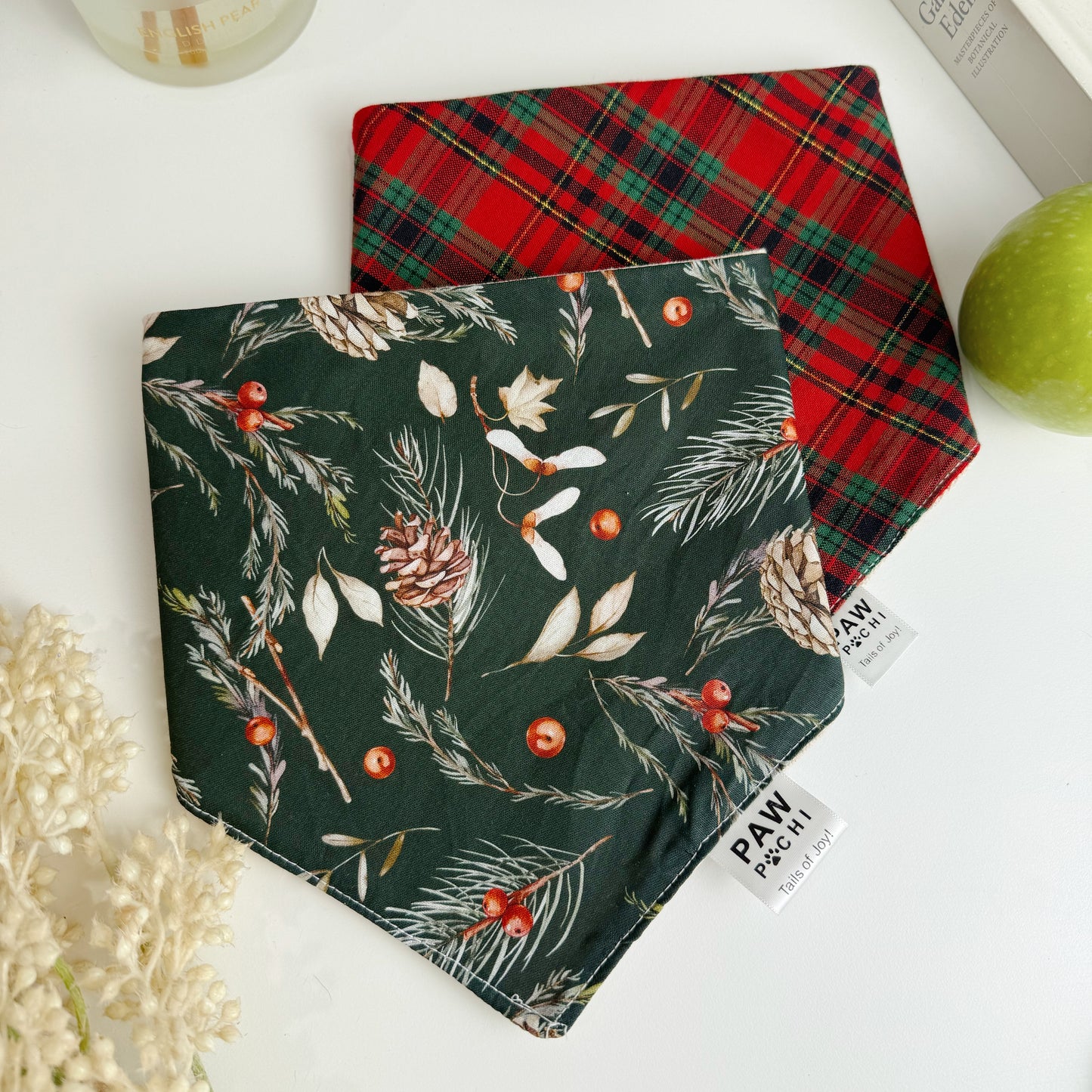 Evergreen Atelier – Forest Green Holiday Bandana