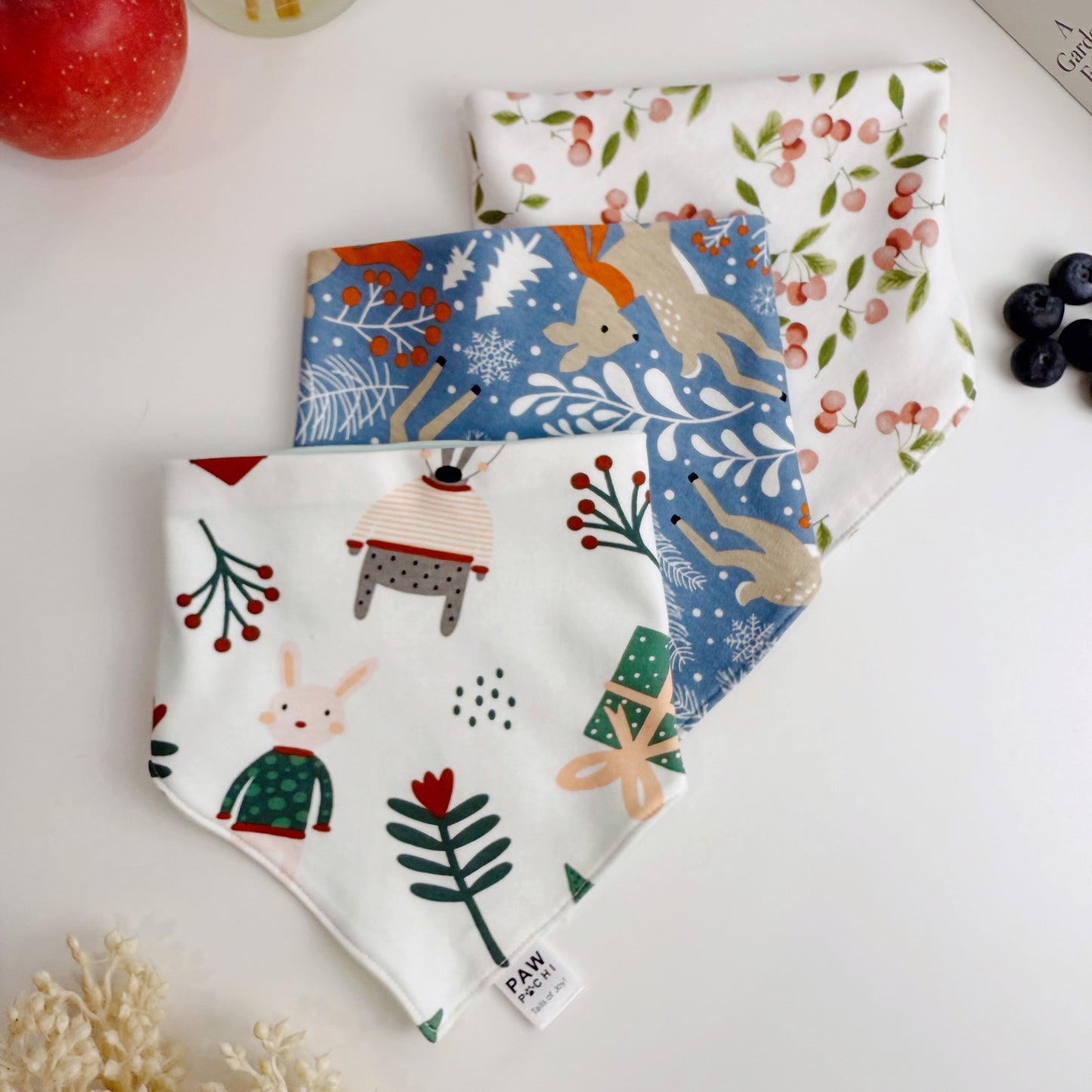 Holiday Bunnies – Festive Forest Pet Bandana