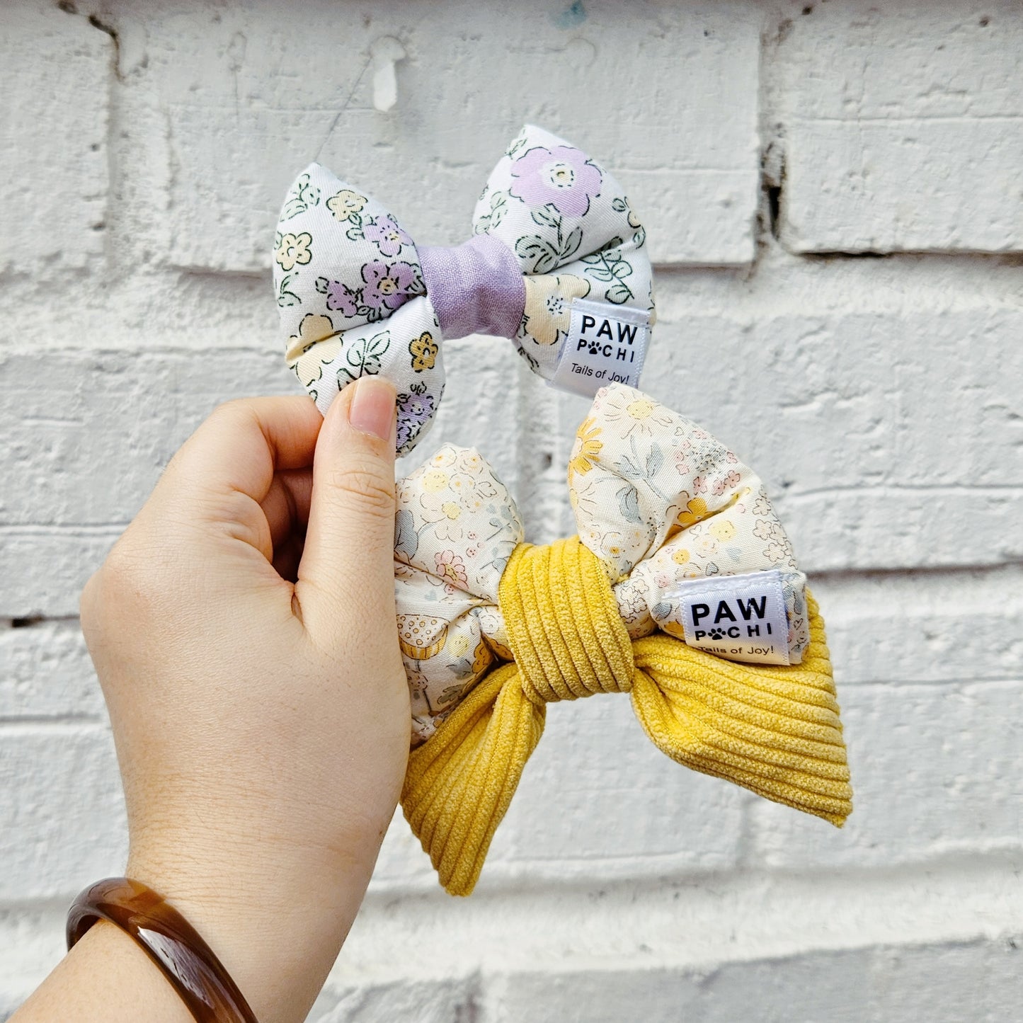 Purple Petal Grace – Soft Floral Pet Bow