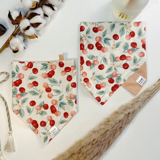 Blossom Breeze: The Pink Bandana with Cherry Blossom Print