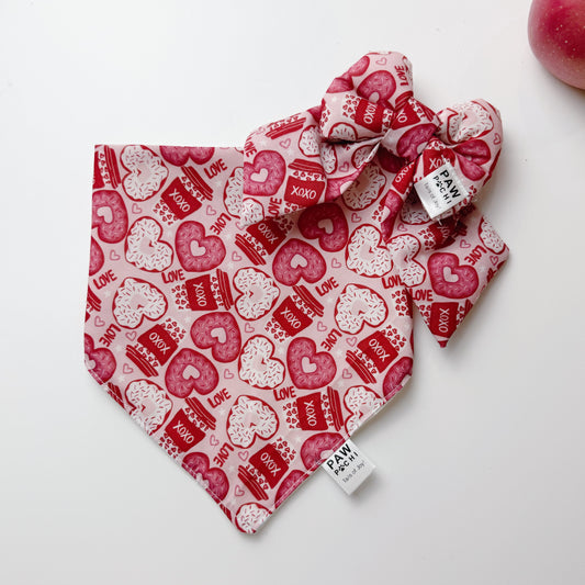 Sweet XOXO Treats – Valentine Pet Bandana